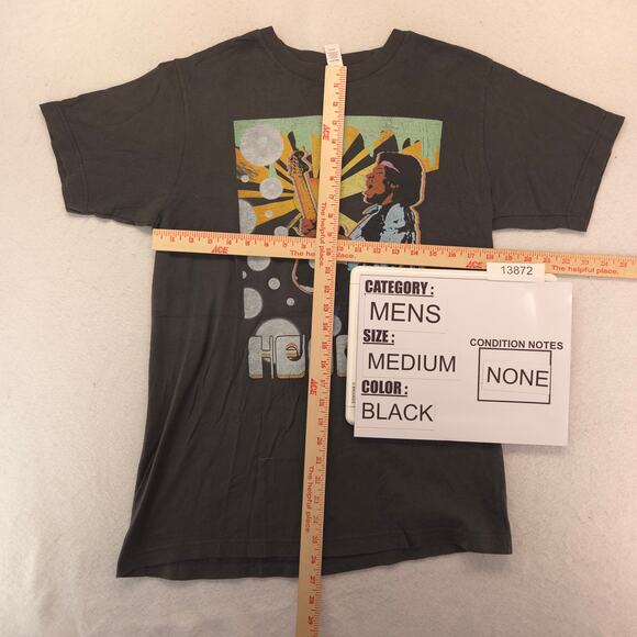 Jimi Hendrix Band Crew Neck Short Sleeve Graphic T Shirt Mens Size M Black - Picture 5 of 9